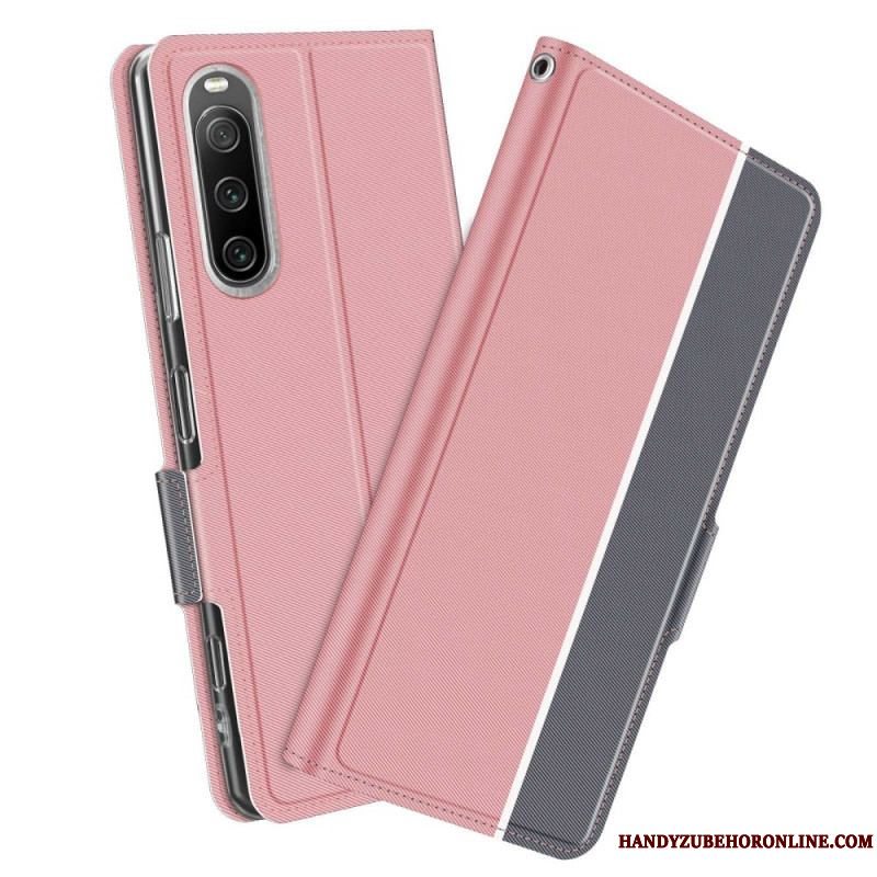 Cover Sony Xperia 10 IV Flip Cover Bicolor Baiyu