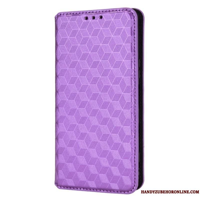 Cover Sony Xperia 5 IV Flip Cover 3d Tekstur