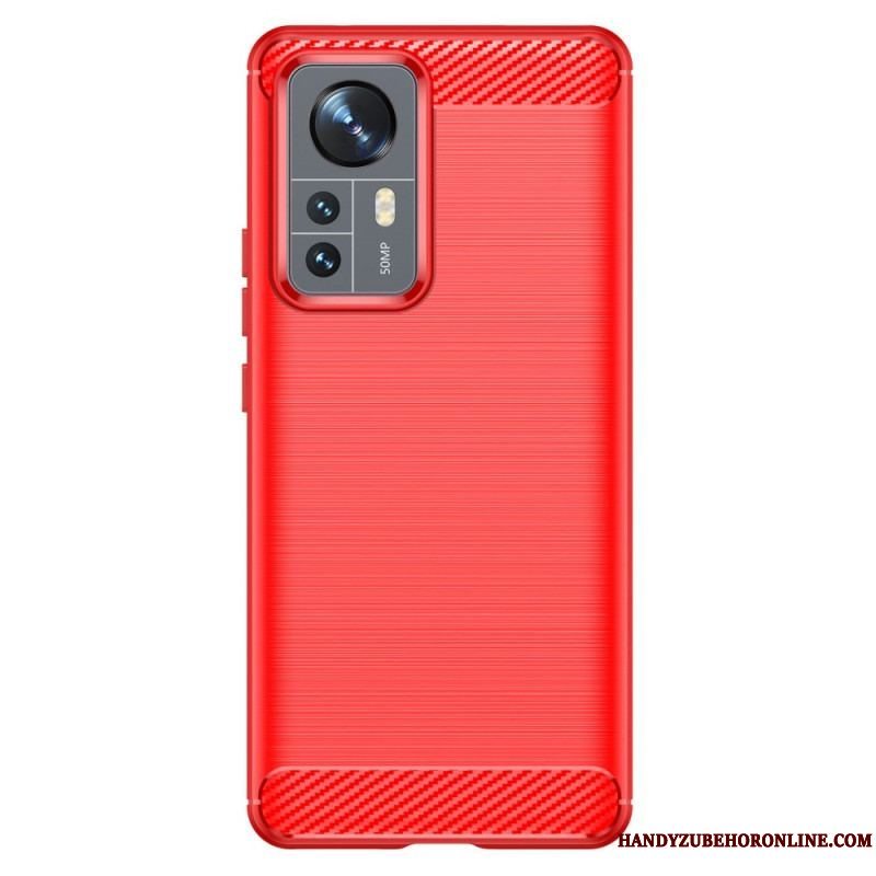 Cover Xiaomi 12 Pro Børstet Kulfiber