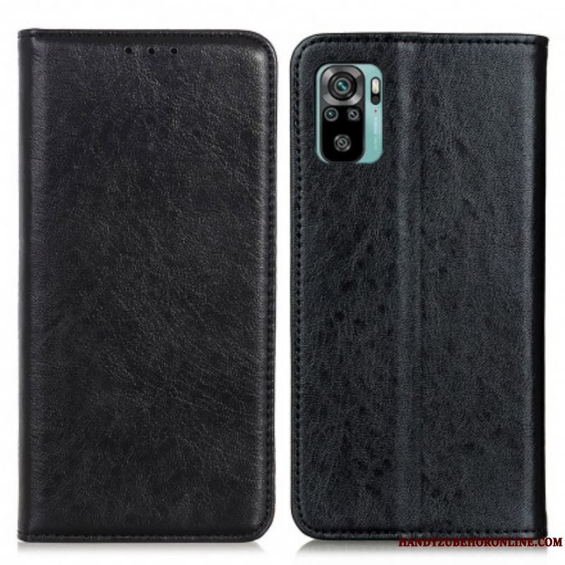 Cover Xiaomi Redmi Note 10 / 10S Flip Cover Tekstureret Lædereffekt