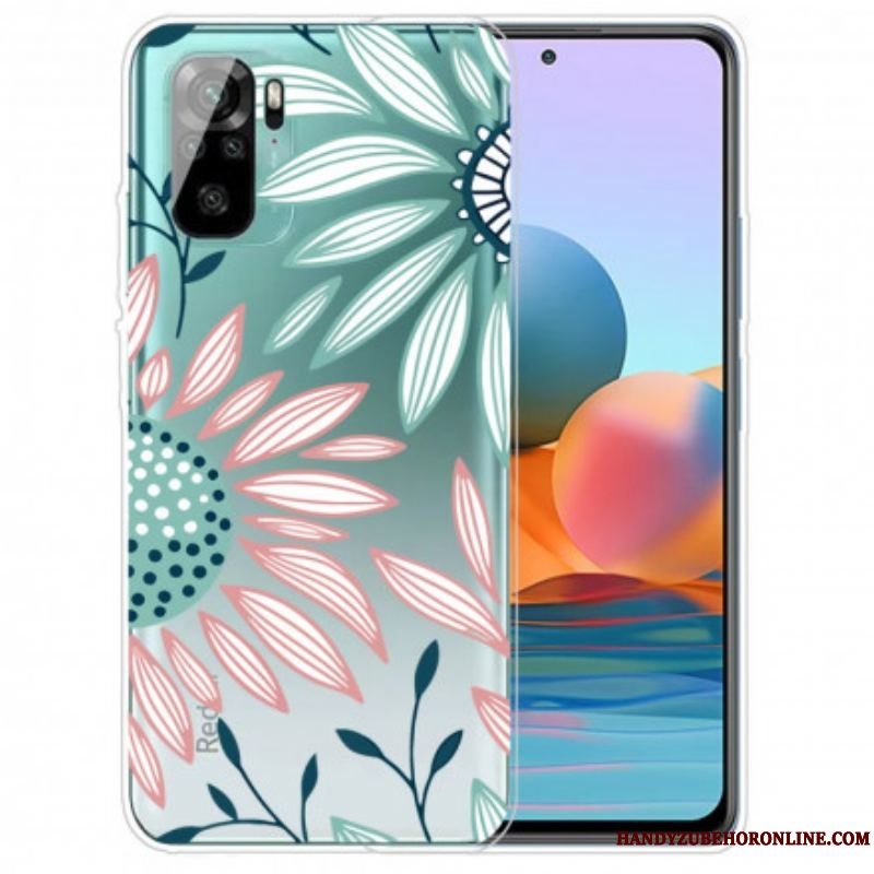 Cover Xiaomi Redmi Note 10 / 10S Gennemsigtig En Blomst