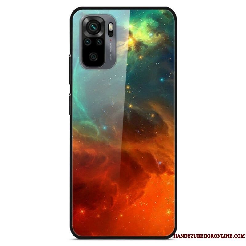 Cover Xiaomi Redmi Note 10 / 10S Premium Farver Hærdet Glas