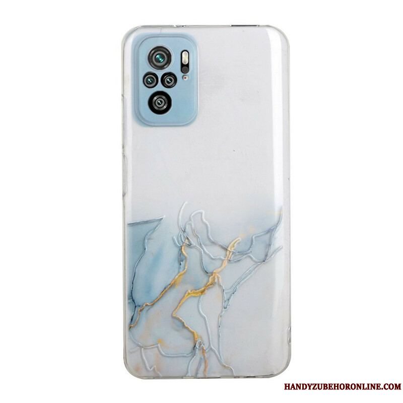 Cover Xiaomi Redmi Note 10 / 10S Silikone Marmor Effekt