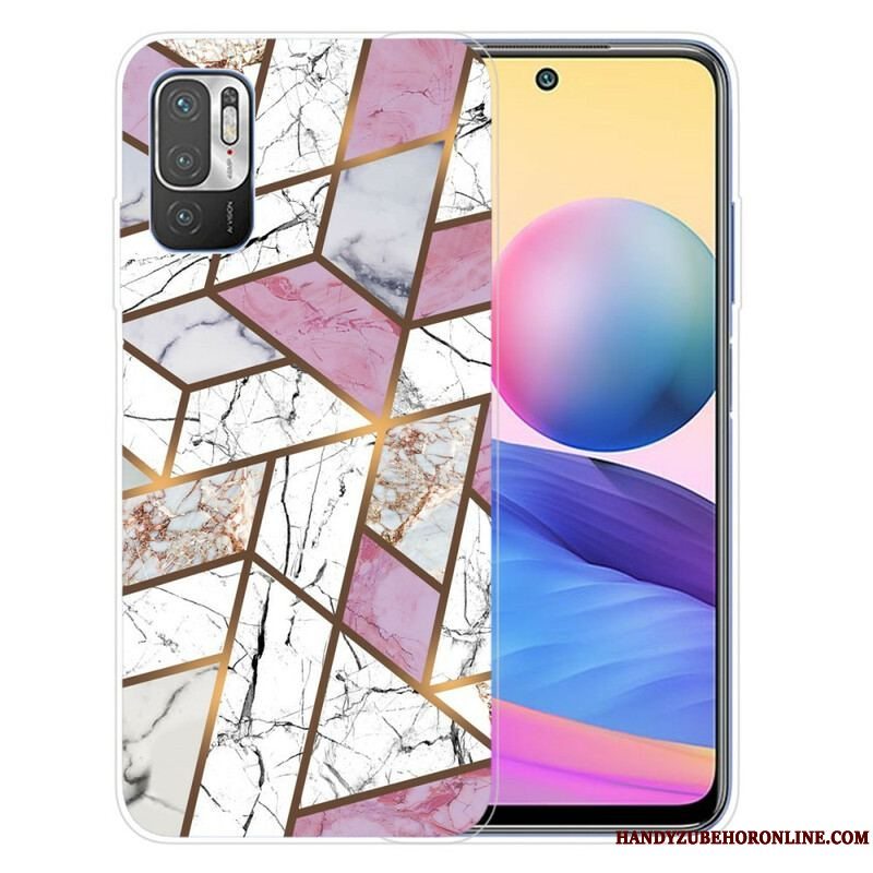 Cover Xiaomi Redmi Note 10 5G Geometrisk Marmor