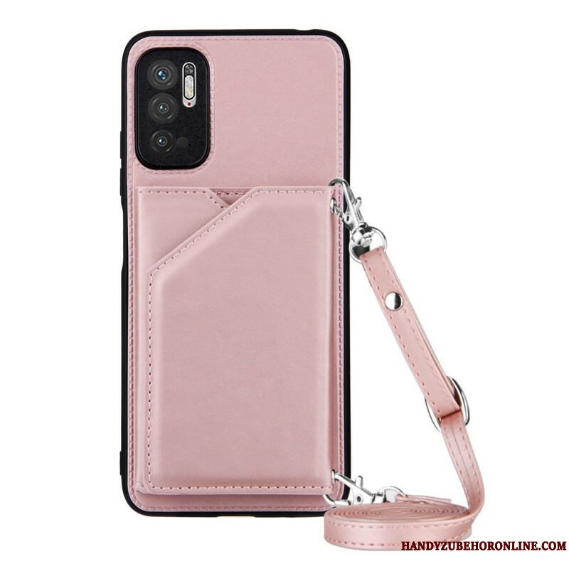 Cover Xiaomi Redmi Note 10 5G Skulderrem Kortholder