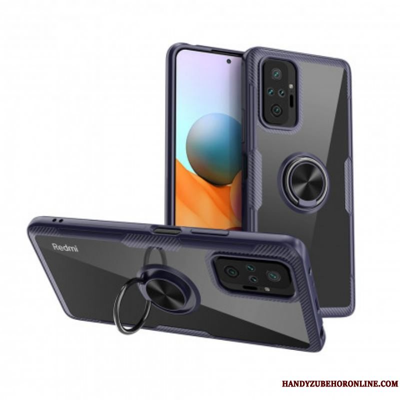 Cover Xiaomi Redmi Note 10 Pro Carbon Fiber Metal Ring