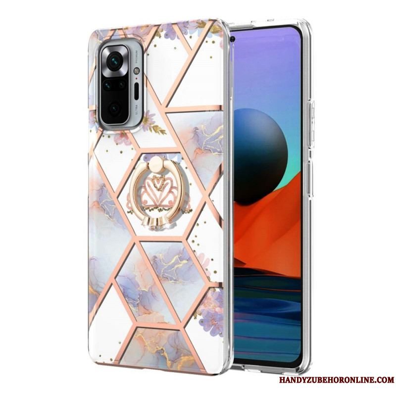 Cover Xiaomi Redmi Note 10 Pro Ring-bracket Blomster