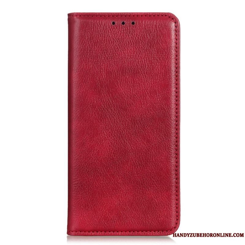 Cover Xiaomi Redmi Note 11 / 11S Flip Cover Lychee Split Læder Tekstur