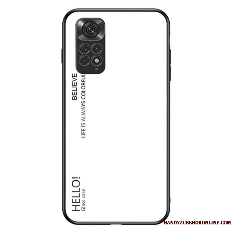 Cover Xiaomi Redmi Note 11 / 11S Hærdet Glas Hej