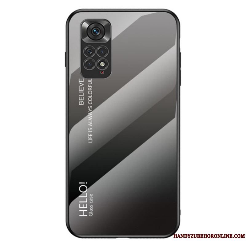 Cover Xiaomi Redmi Note 11 / 11S Hærdet Glas Hej