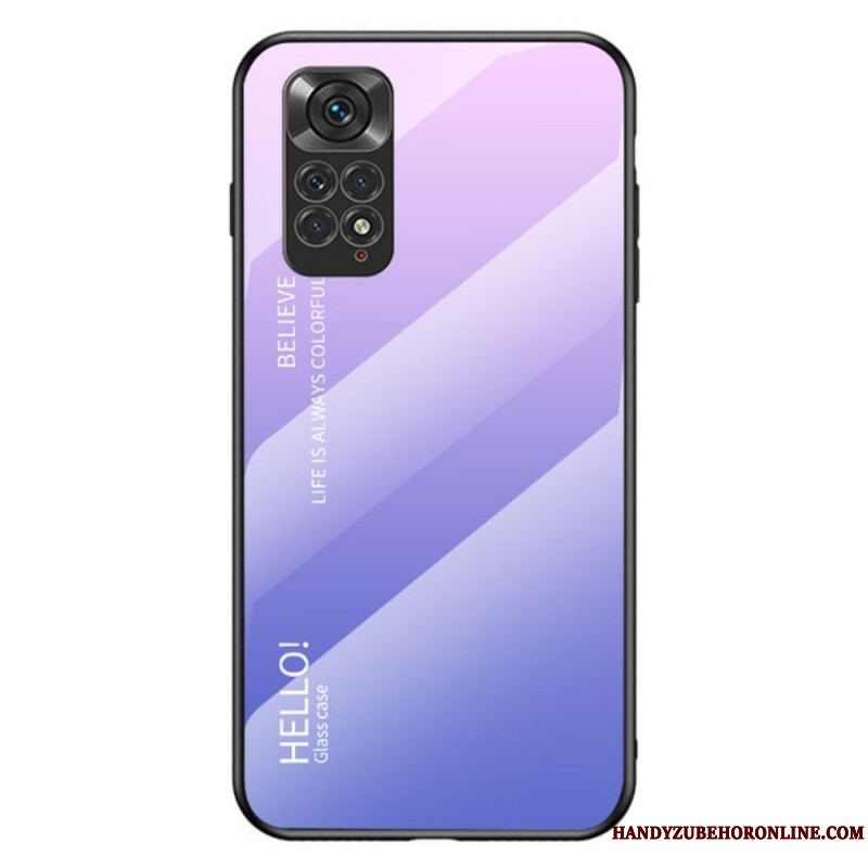 Cover Xiaomi Redmi Note 11 / 11S Hærdet Glas Hej