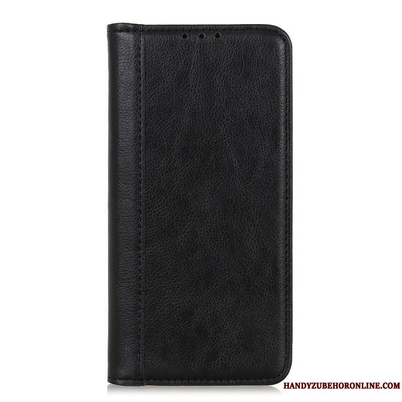 Cover Xiaomi Redmi Note 12 Pro Flip Cover Lychee Split Læder