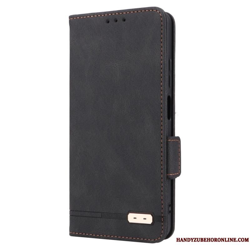 Cover Xiaomi Redmi Note 12 Pro Flip Cover Stilfuld Lædereffekt