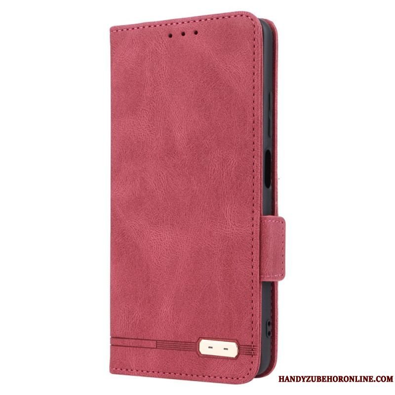 Cover Xiaomi Redmi Note 12 Pro Flip Cover Stilfuld Lædereffekt