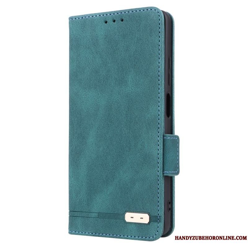 Cover Xiaomi Redmi Note 12 Pro Flip Cover Stilfuld Lædereffekt