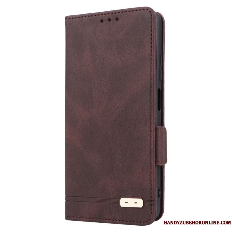 Cover Xiaomi Redmi Note 12 Pro Flip Cover Stilfuld Lædereffekt