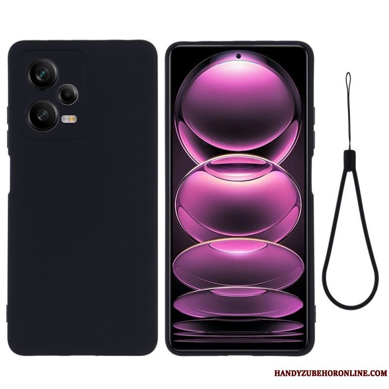 Cover Xiaomi Redmi Note 12 Pro Flydende Silikone Med Snor