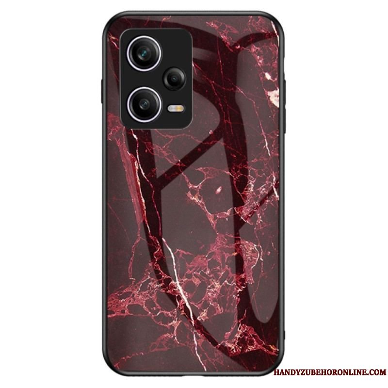 Cover Xiaomi Redmi Note 12 Pro Marmor Hærdet Glas