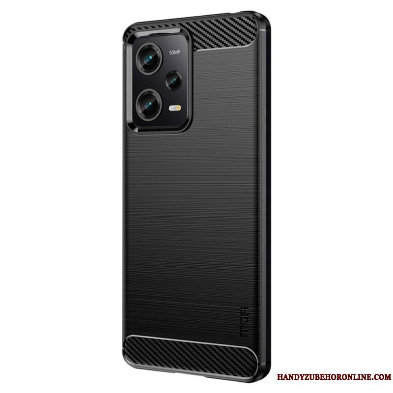 Cover Xiaomi Redmi Note 12 Pro Mofi Børstet Kulfiber