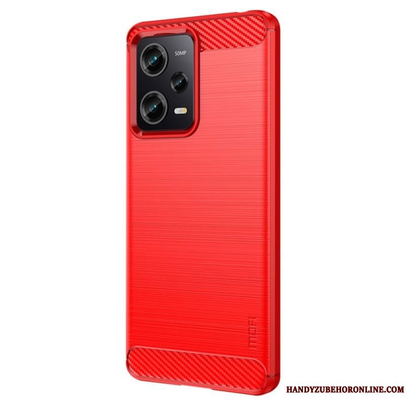 Cover Xiaomi Redmi Note 12 Pro Mofi Børstet Kulfiber