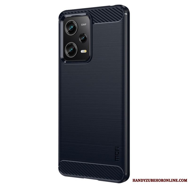 Cover Xiaomi Redmi Note 12 Pro Mofi Børstet Kulfiber