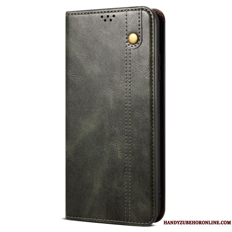 Cover Xiaomi Redmi Note 12 Pro Plus Flip Cover Voksbehandlet Kunstlæder