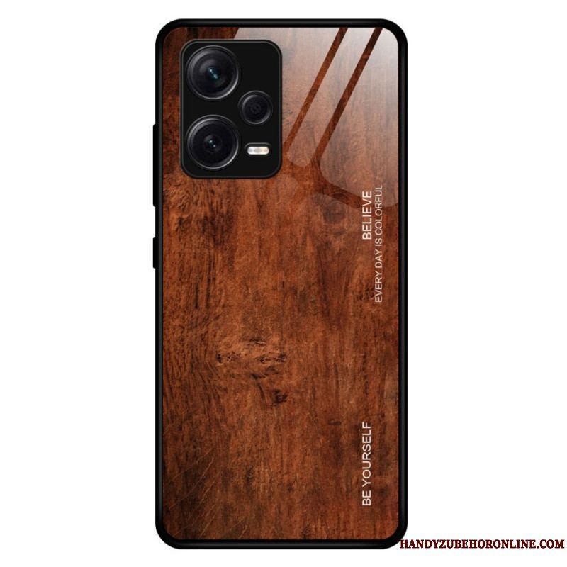 Cover Xiaomi Redmi Note 12 Pro Plus Trædesign Hærdet Glas