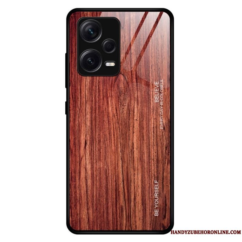 Cover Xiaomi Redmi Note 12 Pro Plus Trædesign Hærdet Glas