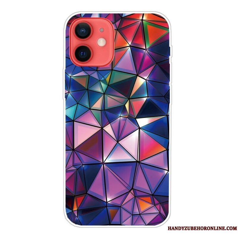 Cover iPhone 13 Mini Fleksibel Geometri