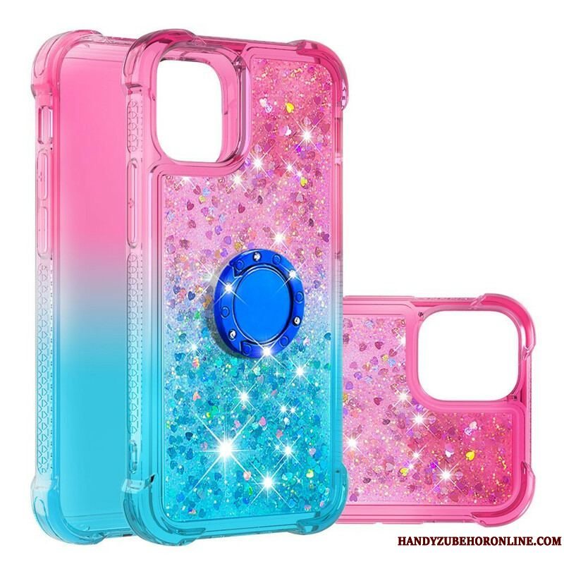 Cover iPhone 13 Mini Glitter Ring-bracket