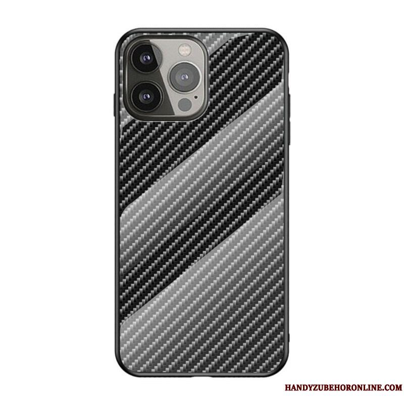 Cover iPhone 13 Pro Kulfiber Hærdet Glas