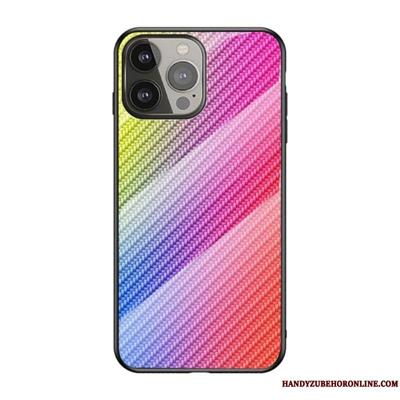 Cover iPhone 13 Pro Kulfiber Hærdet Glas