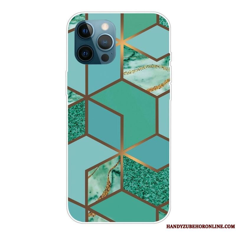 Cover iPhone 13 Pro Marmor Geometri