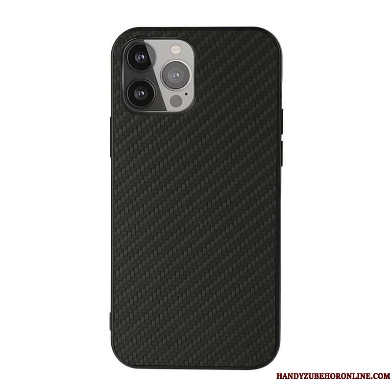 Cover iPhone 13 Pro Max Carbon Fiber Tekstur I Lædereffekt