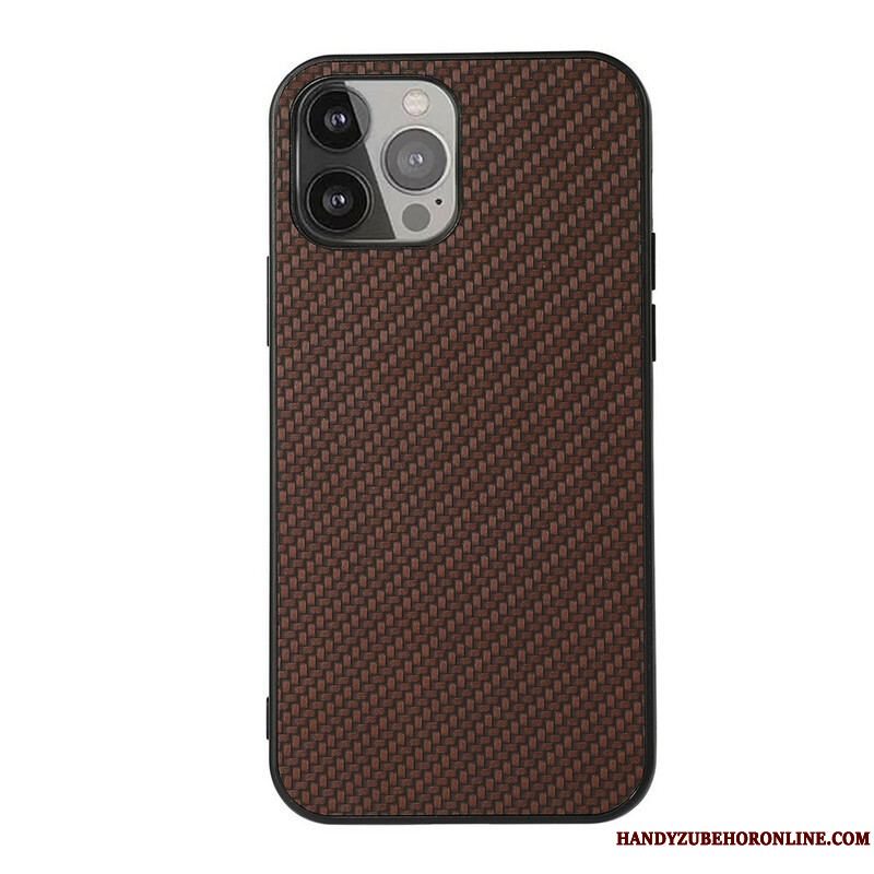 Cover iPhone 13 Pro Max Carbon Fiber Tekstur I Lædereffekt