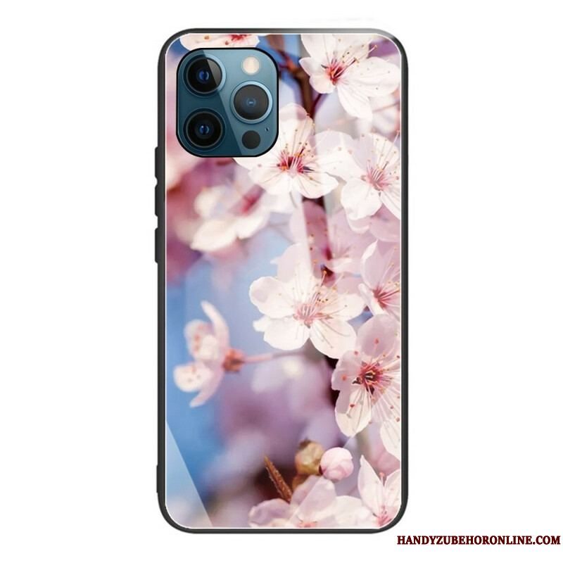 Cover iPhone 13 Pro Realistiske Hærdet Glas Blomster