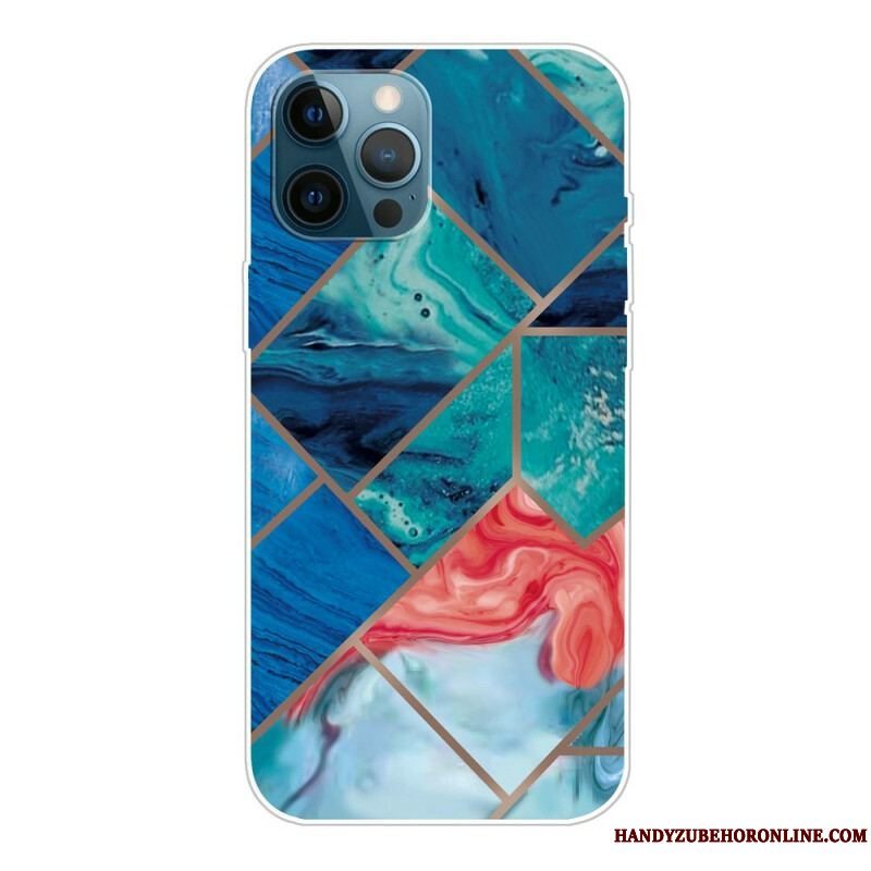 Cover iPhone 13 Pro Variabel Geometrisk Marmor