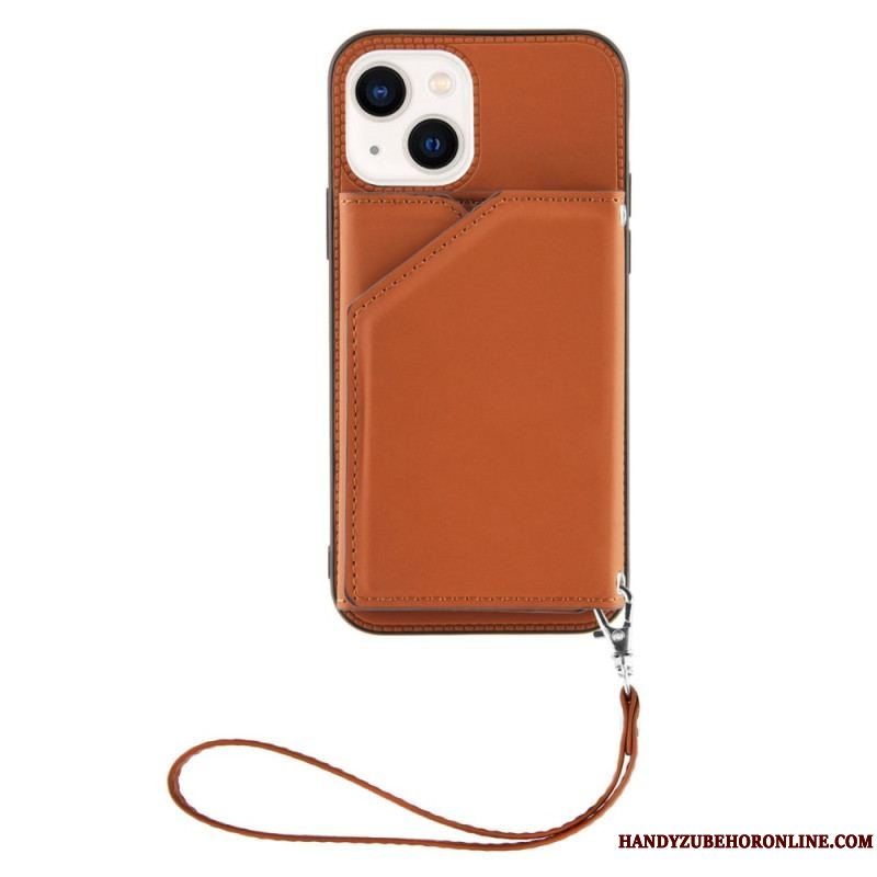 Cover iPhone 14 Med Snor Remkortholder