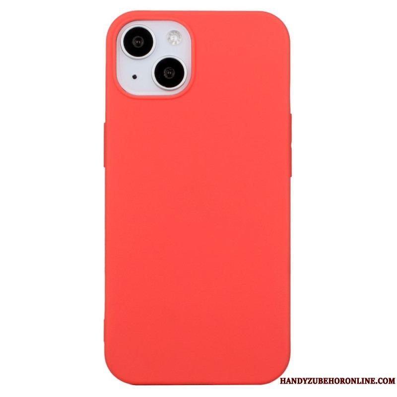 Cover iPhone 14 Plus Enkelt Mat Silikone