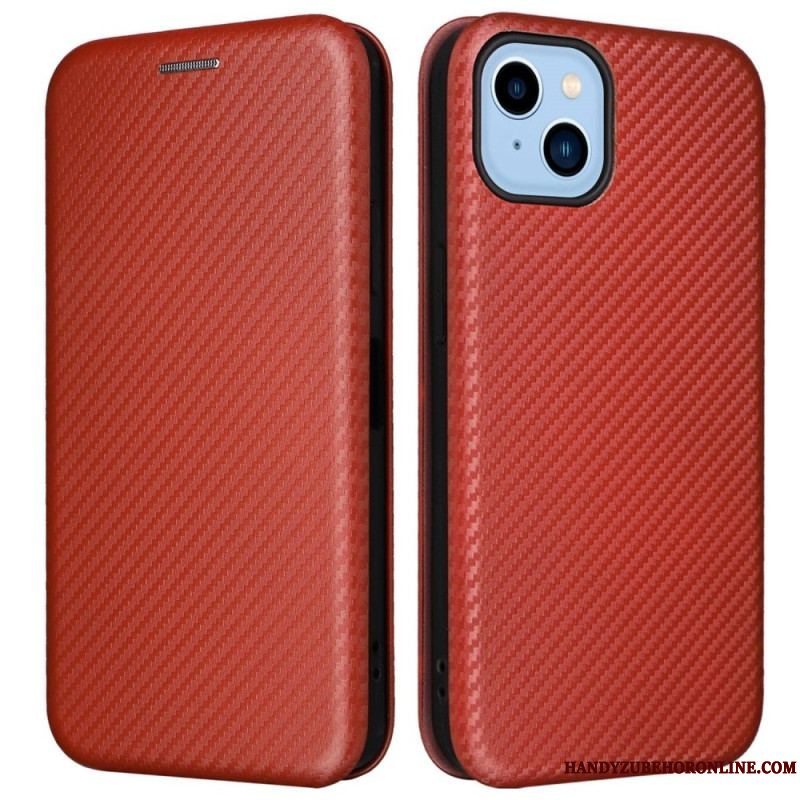 Cover iPhone 14 Plus Flip Cover Kulfiber