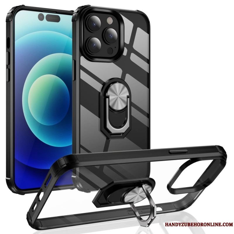 Cover iPhone 14 Pro Gennemsigtig Med Ring-support