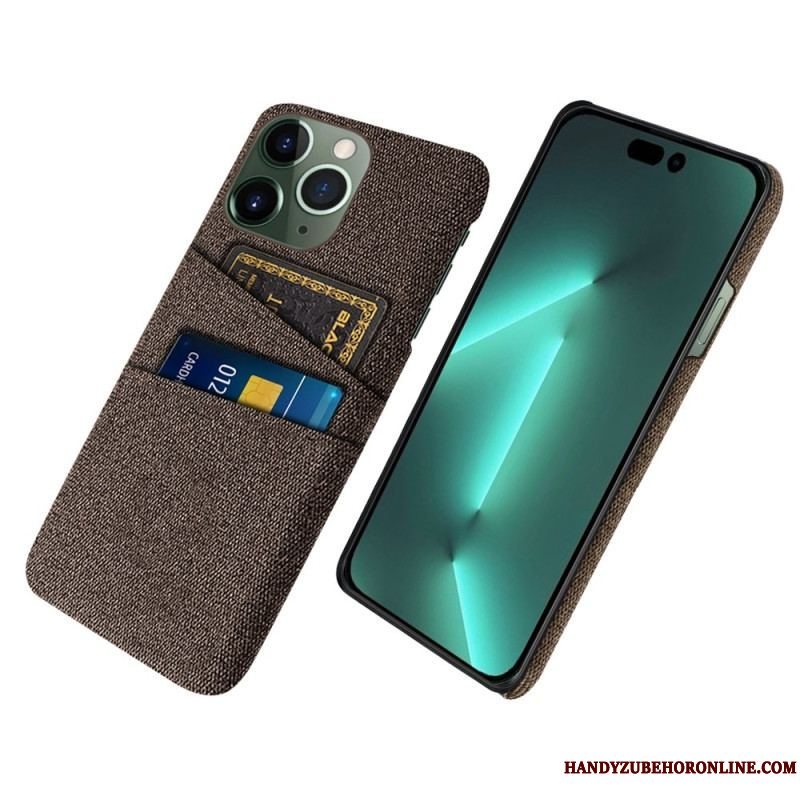 Cover iPhone 14 Pro Max Kortholder I Stof