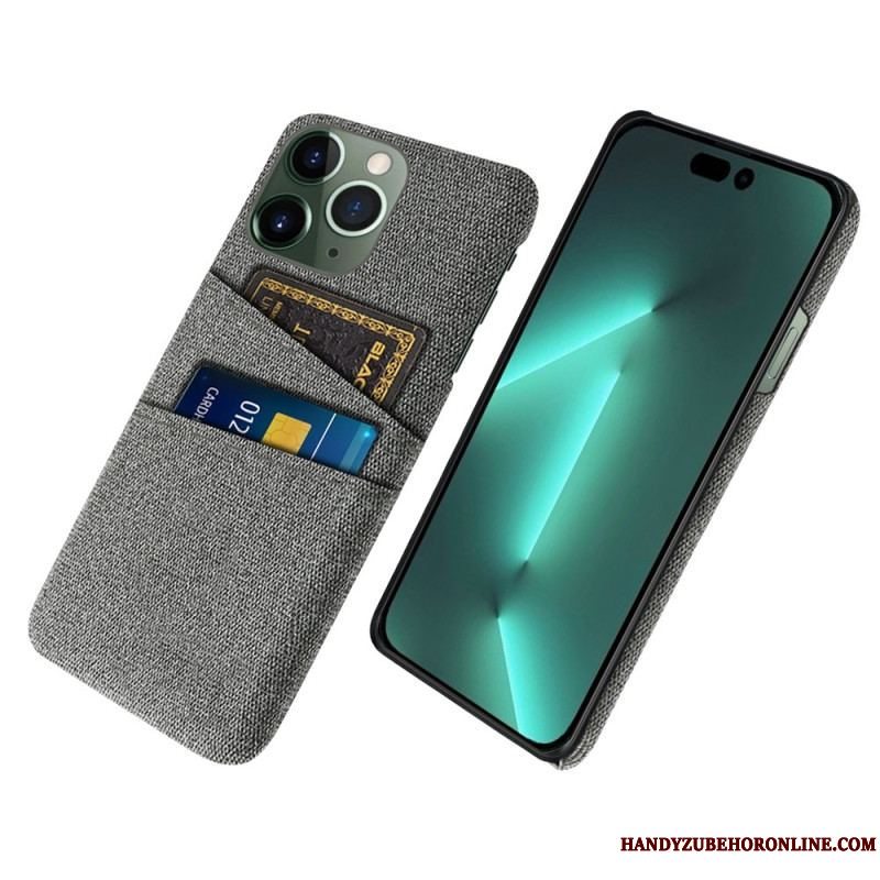 Cover iPhone 14 Pro Max Kortholder I Stof