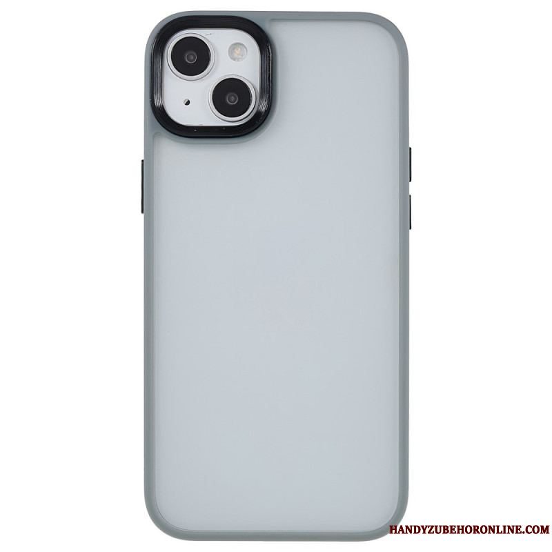 Cover iPhone 15 Plus Akrylbagside Og Silikonekanter