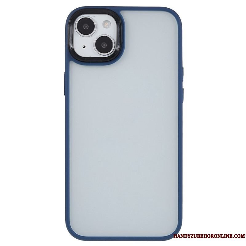 Cover iPhone 15 Plus Akrylbagside Og Silikonekanter