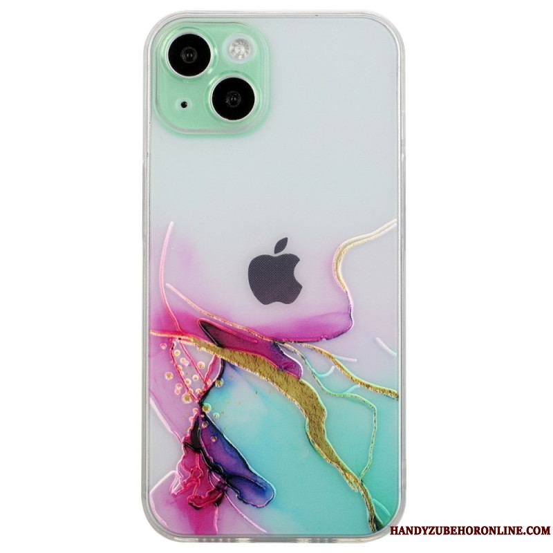 Cover iPhone 15 Plus Marmorstilen