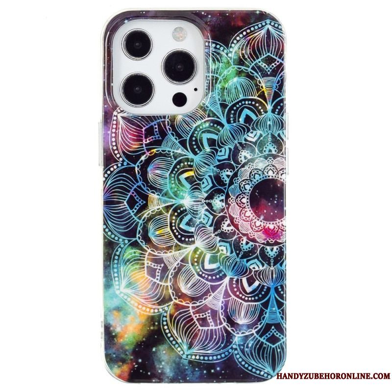 Cover iPhone 15 Pro Max Fluorescerende Mandala