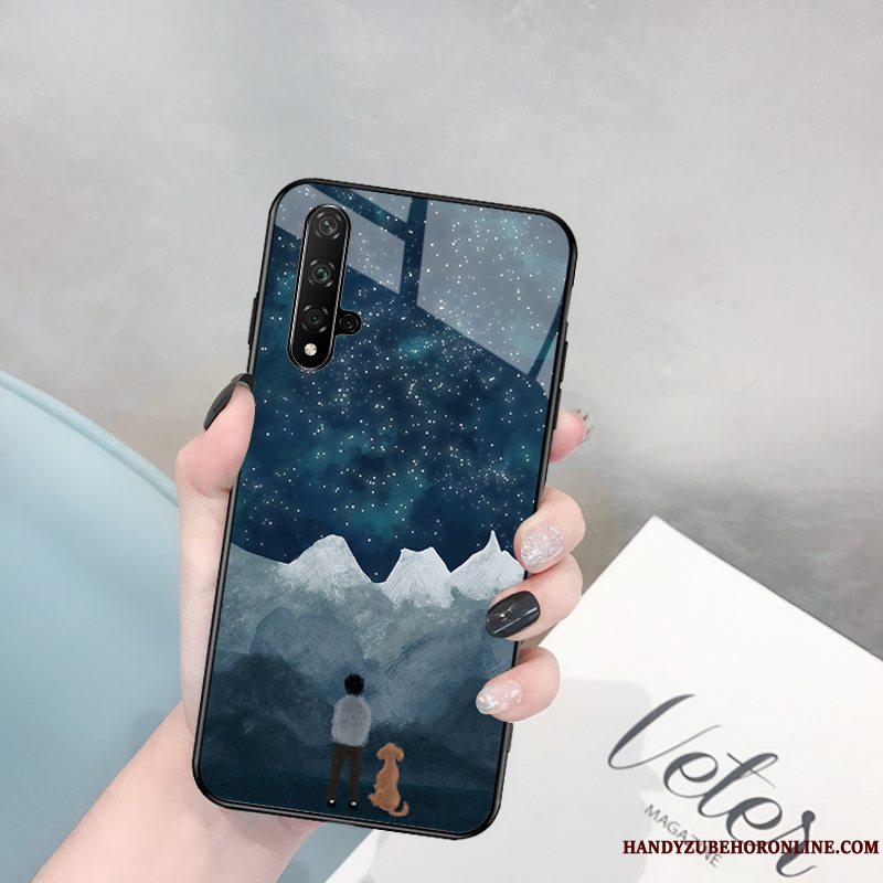 Etui Honor 20 Beskyttelse Tynd Blå, Cover Honor 20 Tasker Glas Ny