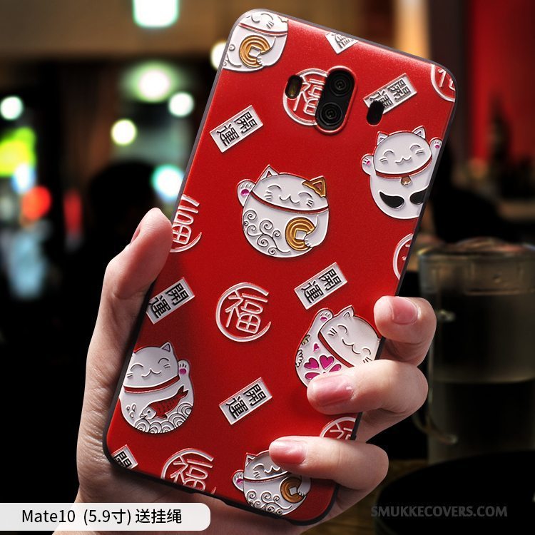 Etui Huawei Mate 10 Kreativ Anti-fald Trend, Cover Huawei Mate 10 Blød Af Personlighed Wealth