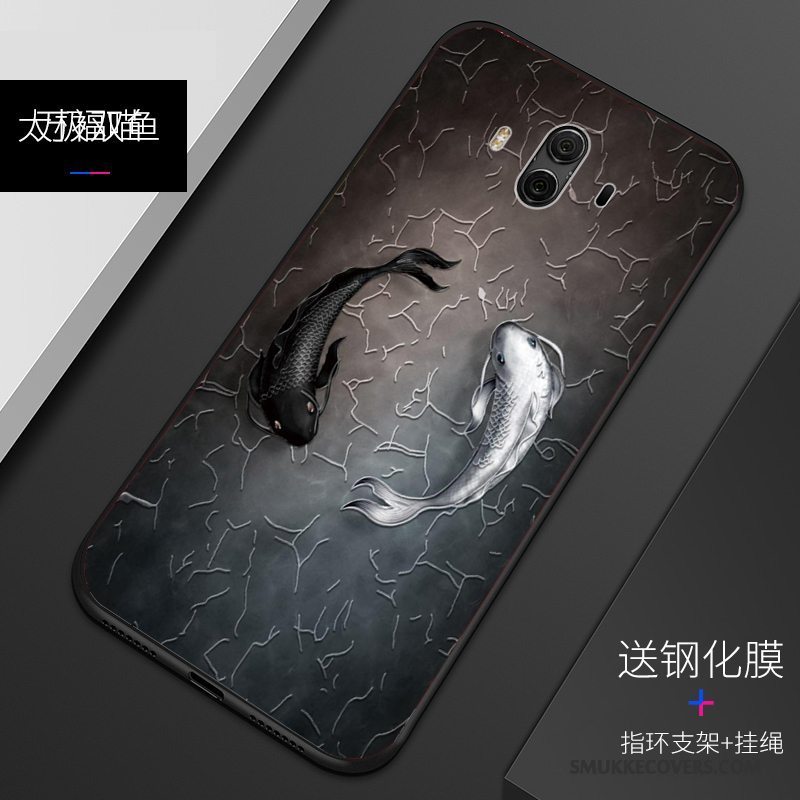 Etui Huawei Mate 10 Relief Af Personlighed Mønster, Cover Huawei Mate 10 Beskyttelse Telefonnubuck